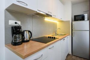 A kitchen or kitchenette at Larisa