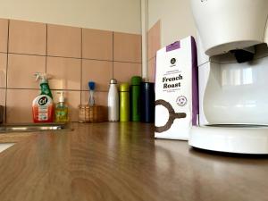 Kuchyň nebo kuchyňský kout v ubytování Bakland ad Lágafelli Apartment