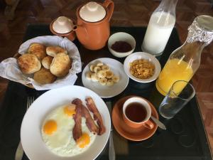 Svečiams siūlomi pusryčių variantai apgyvendinimo įstaigoje La casa de Teresita