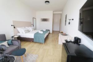TV a/nebo společenská místnost v ubytování Luxury Villa Magico