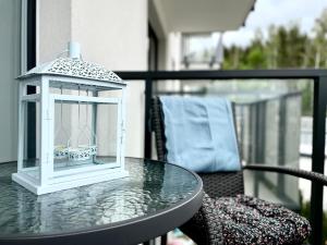 Balkón alebo terasa v ubytovaní Harbour View Gdynia