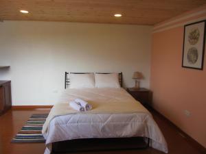 Postel nebo postele na pokoji v ubytování Ecohotel, Finca Colinas y Senderos