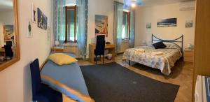 Postel nebo postele na pokoji v ubytování La camera del mulino