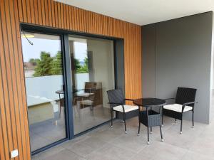 Balkón nebo terasa v ubytování hb-Gästehaus + 11 fotografií