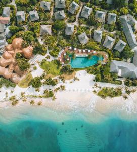 an aerial view of a resort on a beach at SAii Phi Phi Island Village in Phi Phi Islands