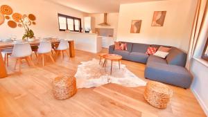A seating area at La douce Rive