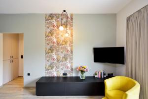 TV a/nebo společenská místnost v ubytování Dandelion apartments