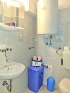 a bathroom with a sink and a toilet at Apartment Sanja in Pazin