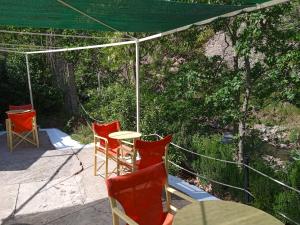 Balkón alebo terasa v ubytovaní Guesthouse Eleftherios