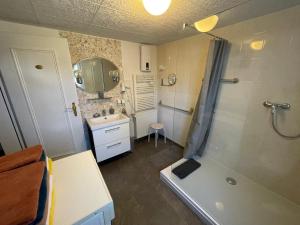 Koupelna v ubytování Eifel Quartier Ferienhaus + 24 fotografií