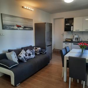 Kuchyň nebo kuchyňský kout v ubytování Beach apartment KATE with sea view, balcony and parking, MURTER, DALMATIA