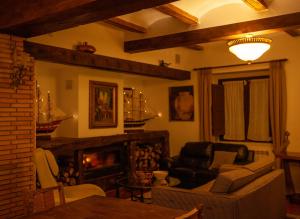 Posezení v ubytování La Villa del Pantano