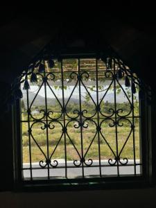 an open window with a view of a yard at Ferma Jebala Ecolodge in Kitane