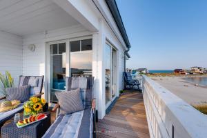 Posezení v ubytování Ferienhaus Captains Hus
