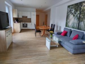Kuchyň nebo kuchyňský kout v ubytování Apartment im Haus mit Herz