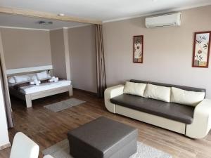 Postel nebo postele na pokoji v ubytování Zafírgyöngy Apartmanok