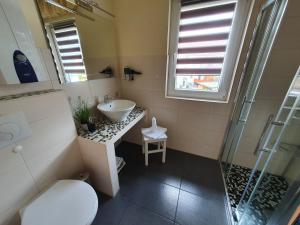 Phòng tắm tại Ferienwohnung-Thale-Ritter