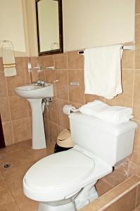 Ένα μπάνιο στο Hotel Residencial El Viajero