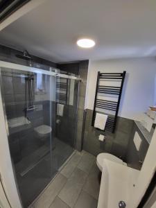 Koupelna v ubytování Hotel am Markt