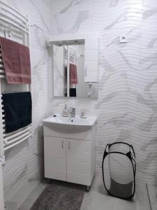 Kúpeľňa v ubytovaní Sára Apartman Nyíregyháza