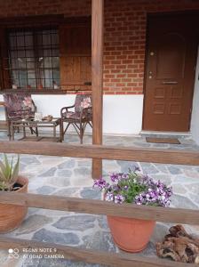 A balcony or terrace at Almyriki studio