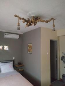 A bed or beds in a room at Almyriki studio