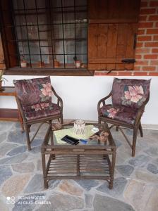 A seating area at Almyriki studio