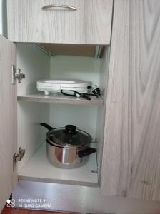 A kitchen or kitchenette at Almyriki studio