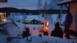 Cozy house in Järvsö with a stunning view að vetri til