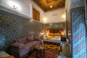 Posezení v ubytování Riad Fes Iline