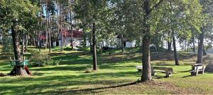 Vonkajšia záhrada v ubytovaní JW MAZURY domy wakacyjne nad jeziorem-DOM ŻURAW