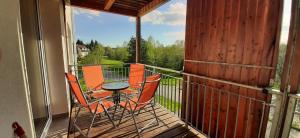 Rõdu või terrass majutusasutuses Apartmán 7