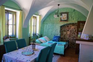 Istumisnurk majutusasutuses Olivea penzion & wine Mikulov