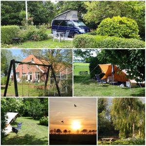 Zahrada ubytování Slaaphuisjes op wielen BuitenWedde Westerwolde