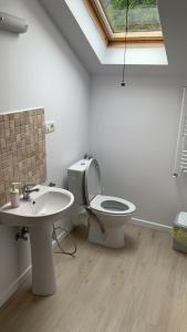 Casa Ormenisan في بايلي فيليكس: حمام مع مرحاض ومغسلة