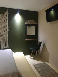 Postel nebo postele na pokoji v ubytování Avas studios