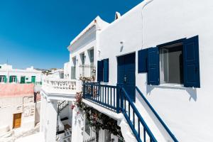 Balkón alebo terasa v ubytovaní Ryous Mykonos