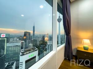 Nespecifikovaný výhled na destinaci Kuala Lumpur nebo výhled na město při pohledu z apartmánu