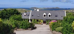 ein Haus am Straßenrand in der Unterkunft Teac Campbell Guesthouse in Bunbeg