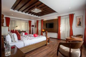 Postel nebo postele na pokoji v ubytování Meraki Holistic Wellness Retreat