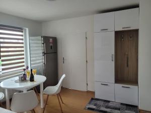 Kuchyň nebo kuchyňský kout v ubytování Apartman centrum v súkromí Reštaurácia U Jakuba