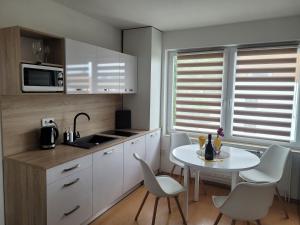 Kuchyň nebo kuchyňský kout v ubytování Apartman centrum v súkromí Reštaurácia U Jakuba