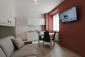 Kuchyň nebo kuchyňský kout v ubytování Residence Il Muretto