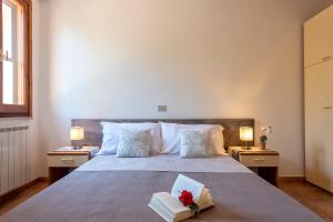 Letto o letti in una camera di Villa Grazia