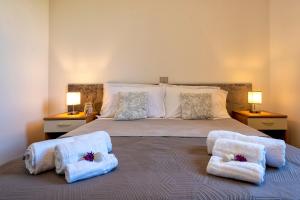 Letto o letti in una camera di Villa Grazia