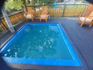 The swimming pool at or close to Inhaca Kanimambo Lodge