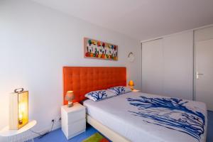 Ένα ή περισσότερα κρεβάτια σε δωμάτιο στο CAP HERMES Vue MER 3 Pieces 70m2 Climatise 4 Perso