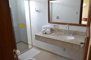 Koupelna v ubytování Hotel Sagres