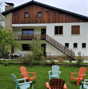 Zahrada ubytování Le Jardin de Moulis, Saint Girons, Ariège, Pyrénées,