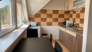 Kuchyň nebo kuchyňský kout v ubytování Korall Apartman